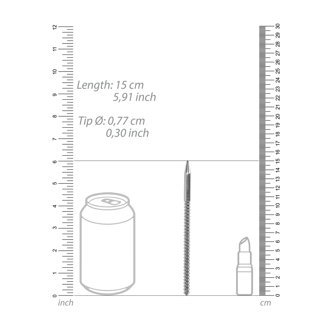 Edelstahl gerippter Dilator - 0,3 / 8 mm