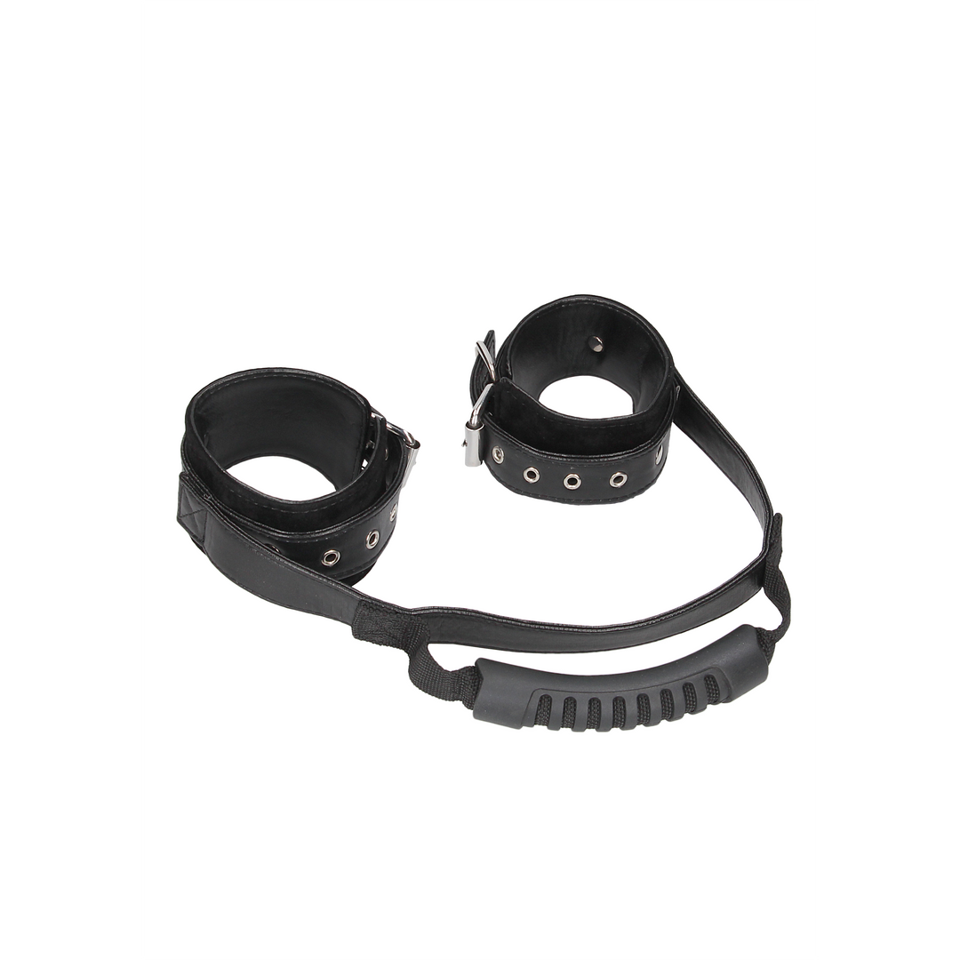 Bonded Leder Handfesseln mit Handgriff