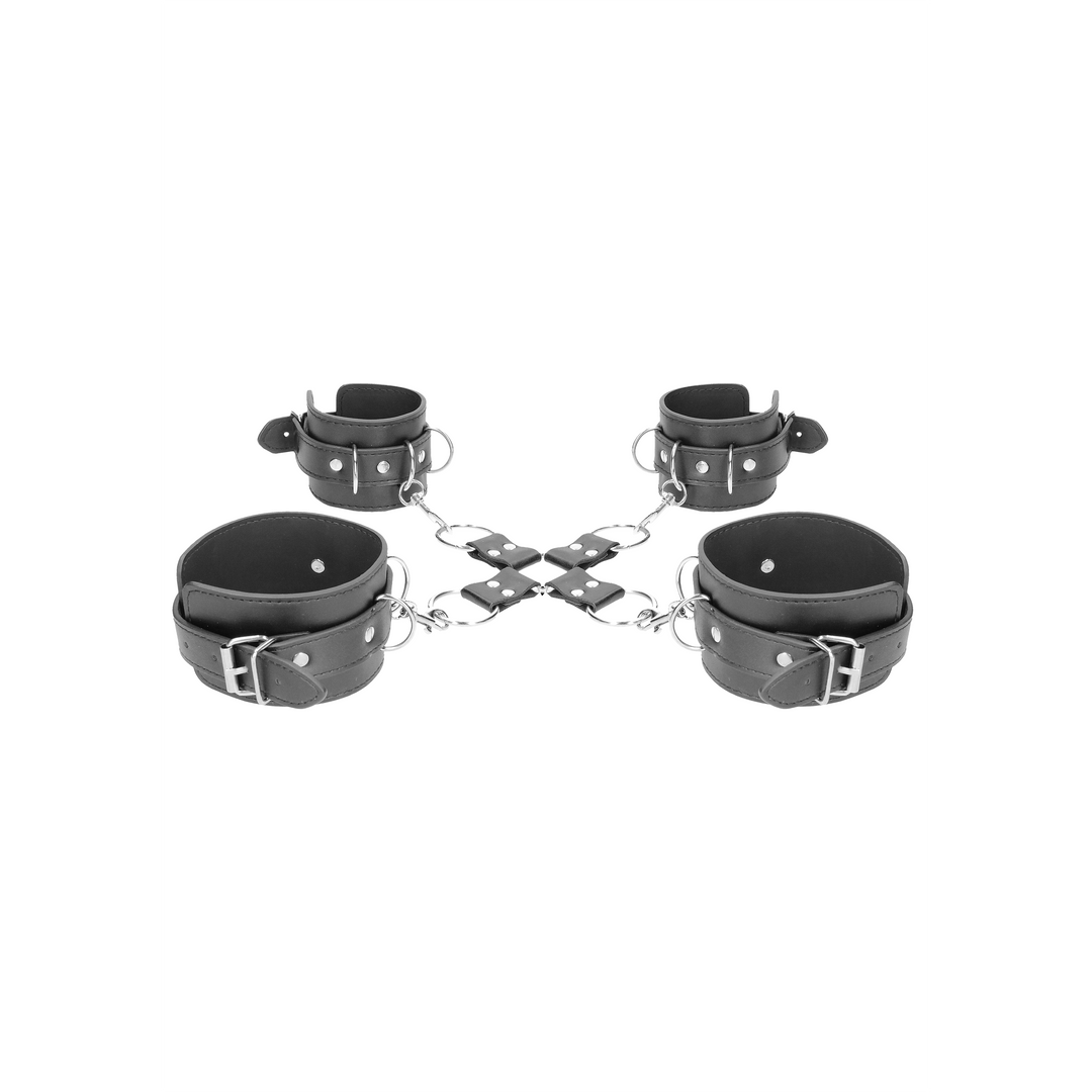 Bonded Leather Hogtie mit Hand- und Fußfesseln