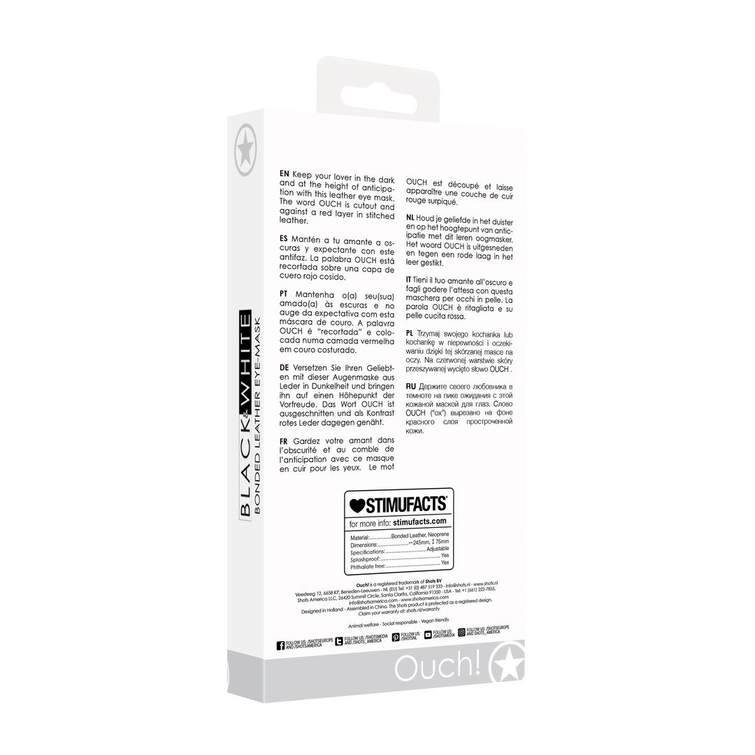 Bonded Leather Augenmaske Aua