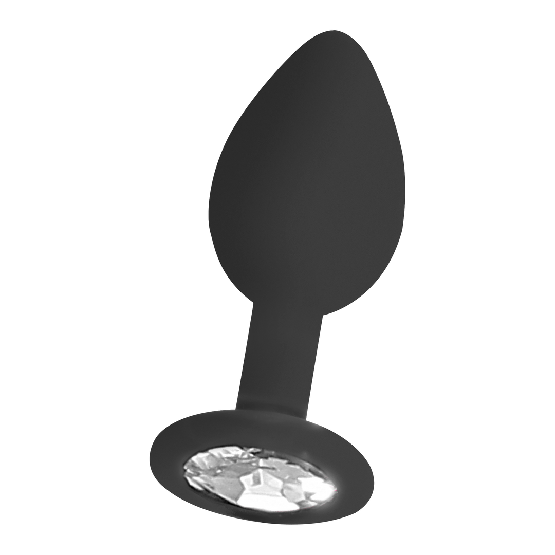 Silikon Butt Plug mit abnehmbaren Schmuck