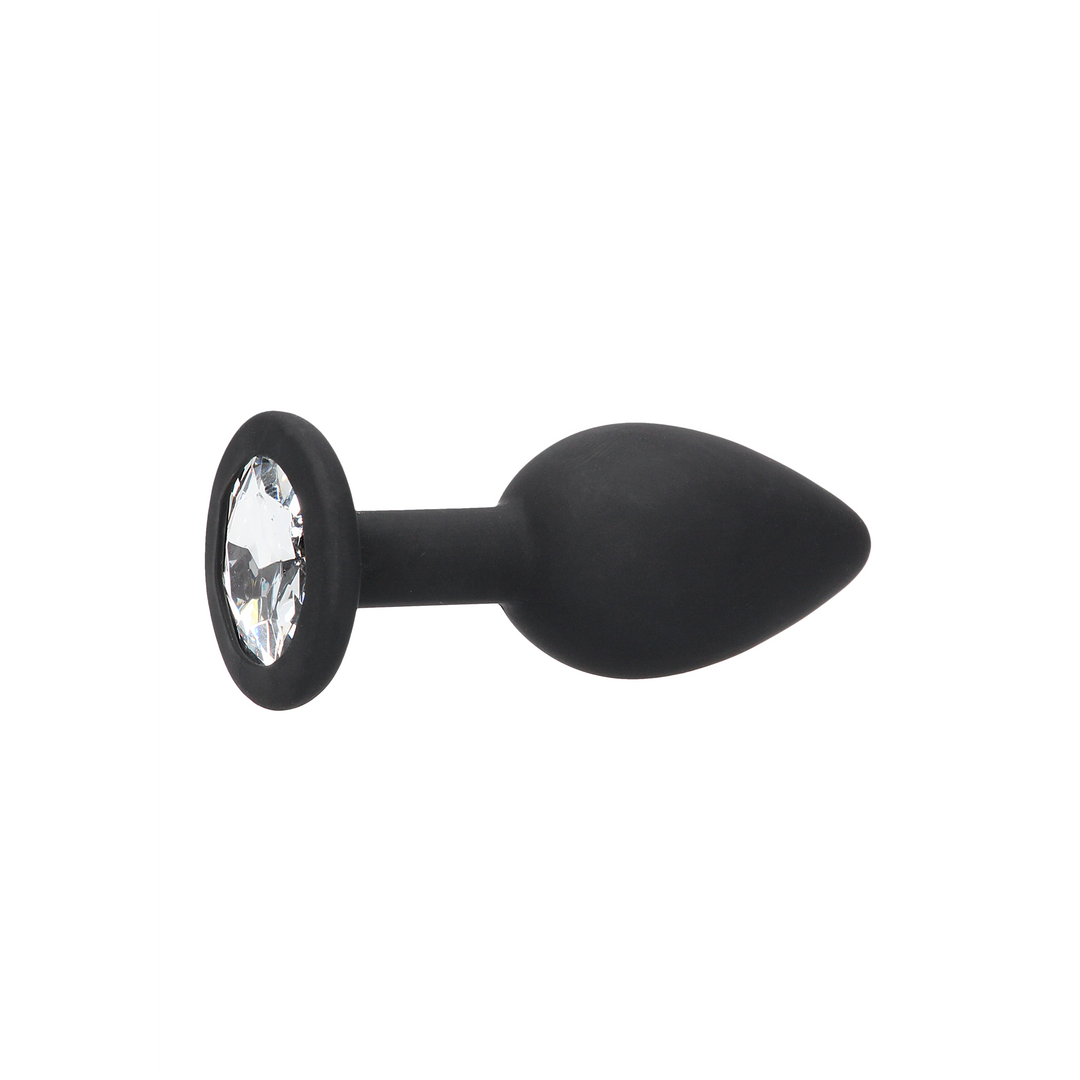 Silikon Butt Plug mit abnehmbaren Schmuck