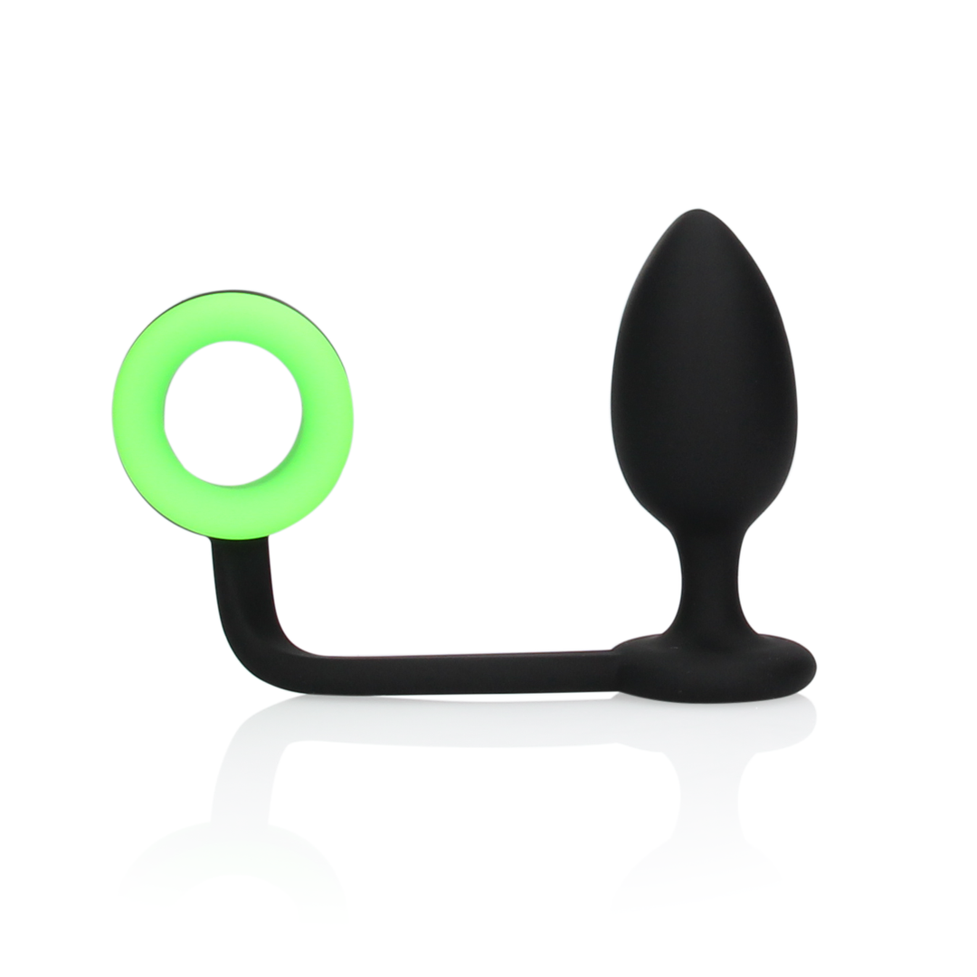 Butt Plug mit Cockring - Leuchtet im Dunkeln