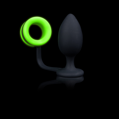 Butt Plug mit Cockring - Leuchtet im Dunkeln