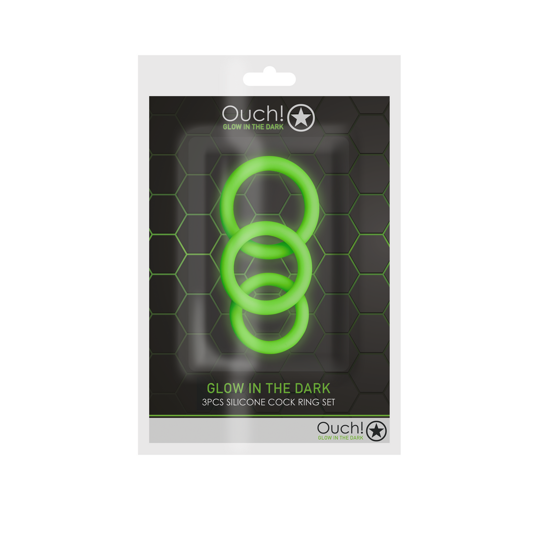 Cockring Set - Leuchtet im Dunkeln - 3 Teile