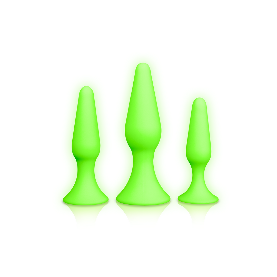 Butt Plug Set - Leuchtet im Dunkeln