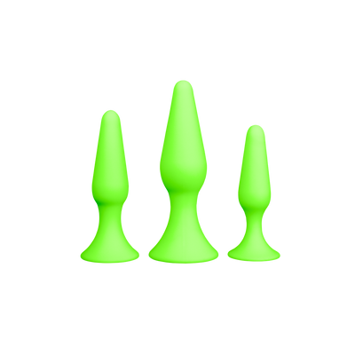 Butt Plug Set - Leuchtet im Dunkeln