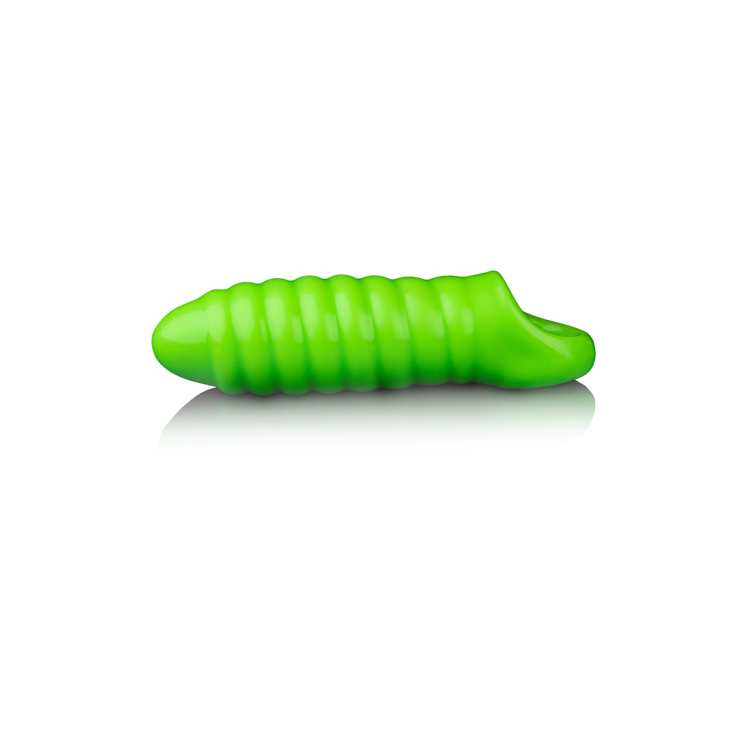 Wirbel Dick Dehnbar Penis-Hülle - Leuchtet im Dunkeln