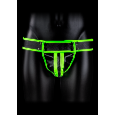 Gestreifter Jockstrap - Leuchtet im Dunkeln - L/XL