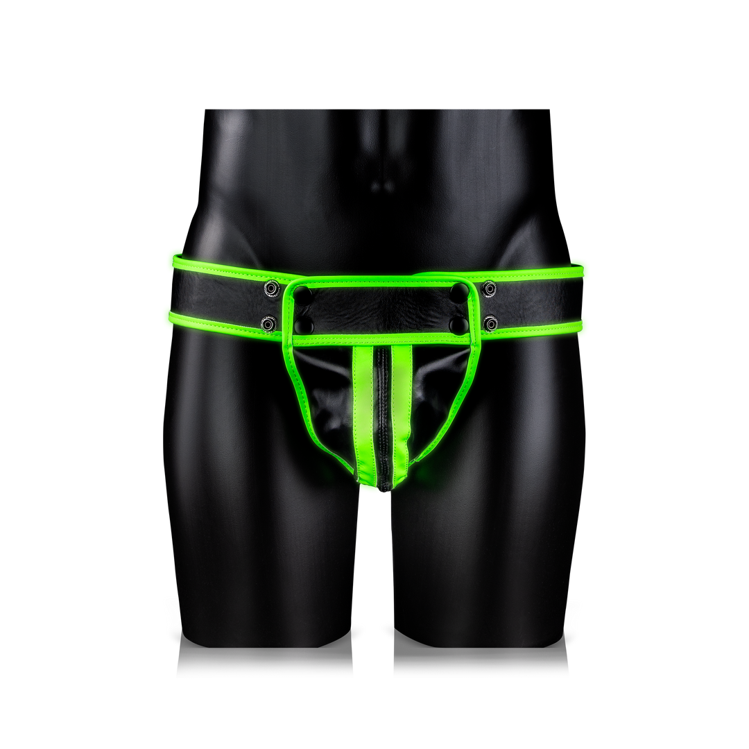 Gestreifter Jockstrap - Leuchtet im Dunkeln - L/XL