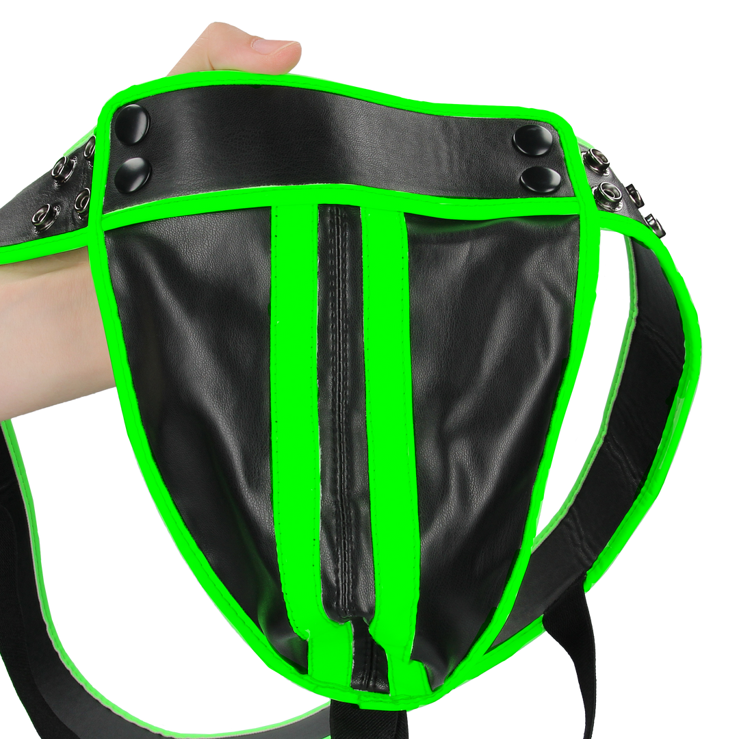 Gestreifter Jockstrap - Leuchtet im Dunkeln - L/XL
