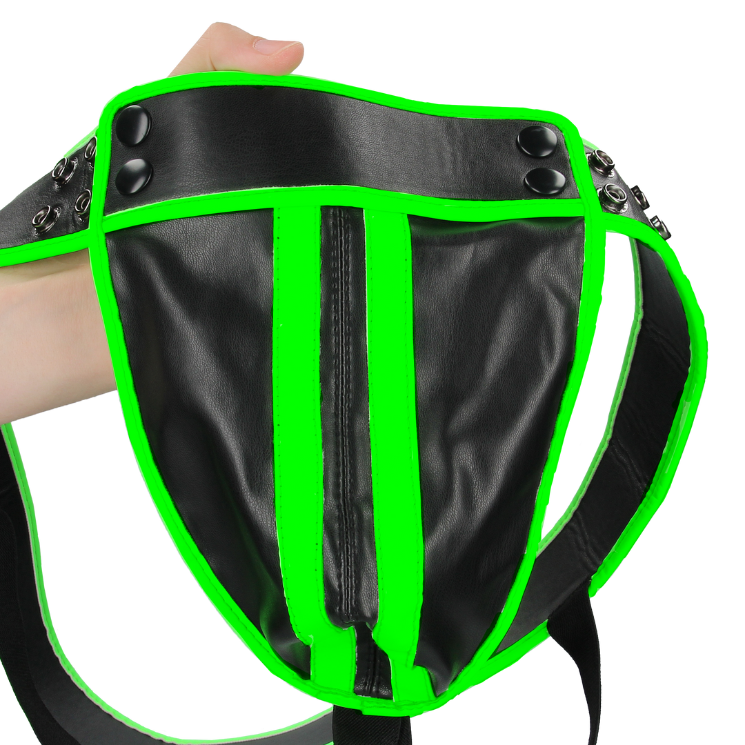 Gestreifter Jockstrap - Leuchtet im Dunkeln - S/M