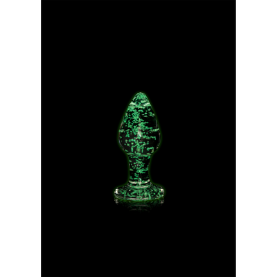 Glas Butt Plug - Leuchtet im Dunkeln - Klein