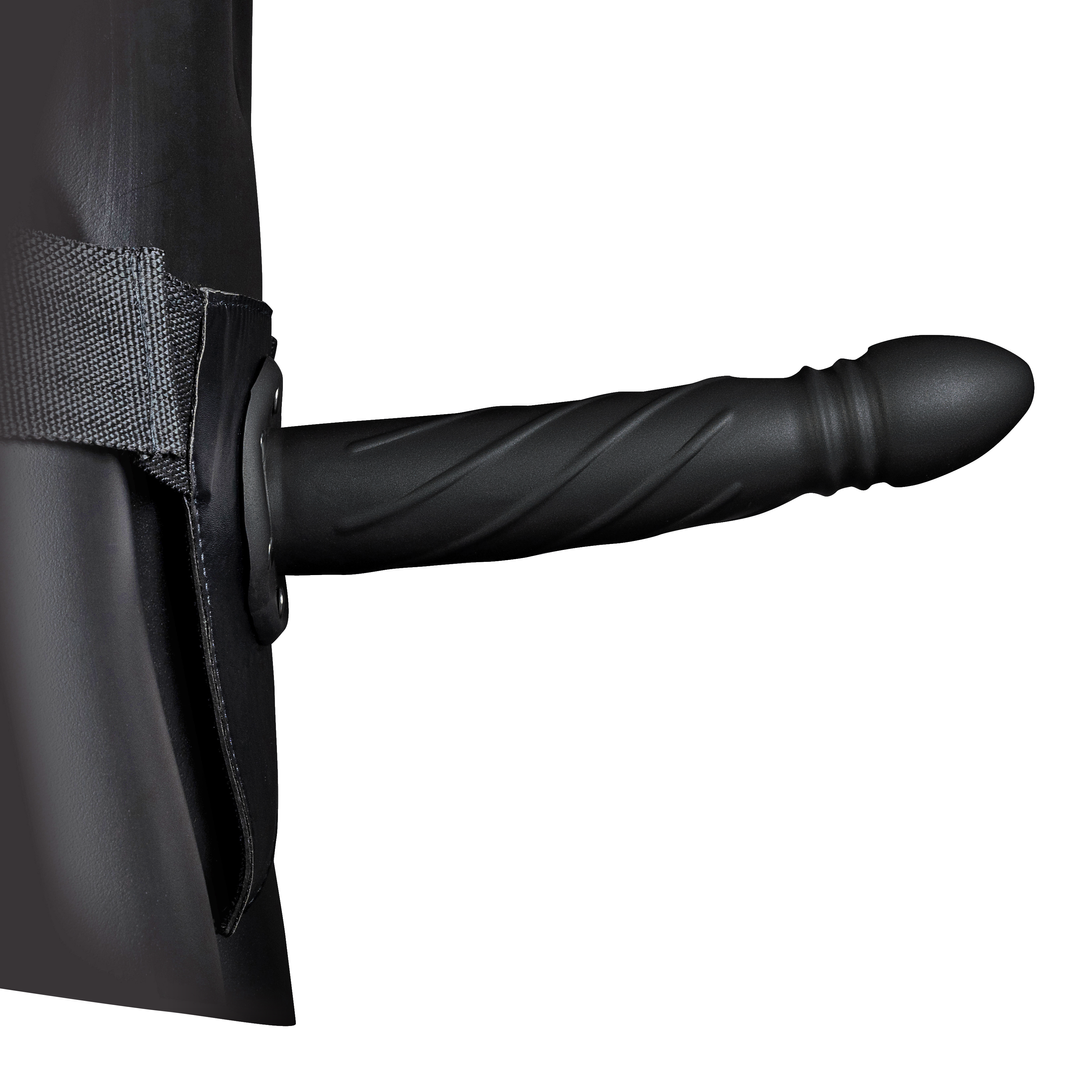 Twisted Hollow Strap-On - 8 / 20 cm - Schwarz