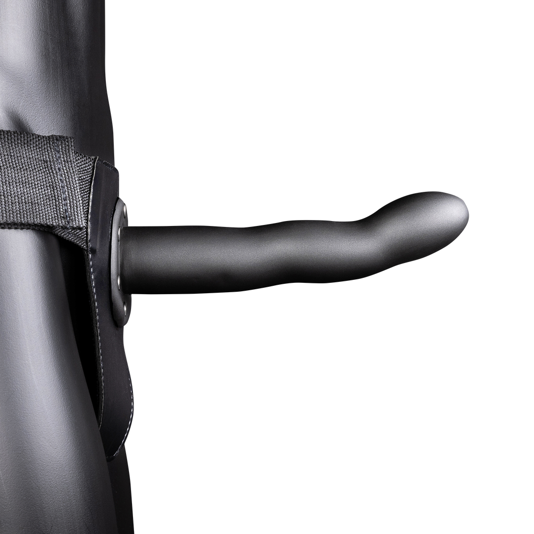 Kurviger Hohl Strap-On - 8 / 20 cm - Gunmetal