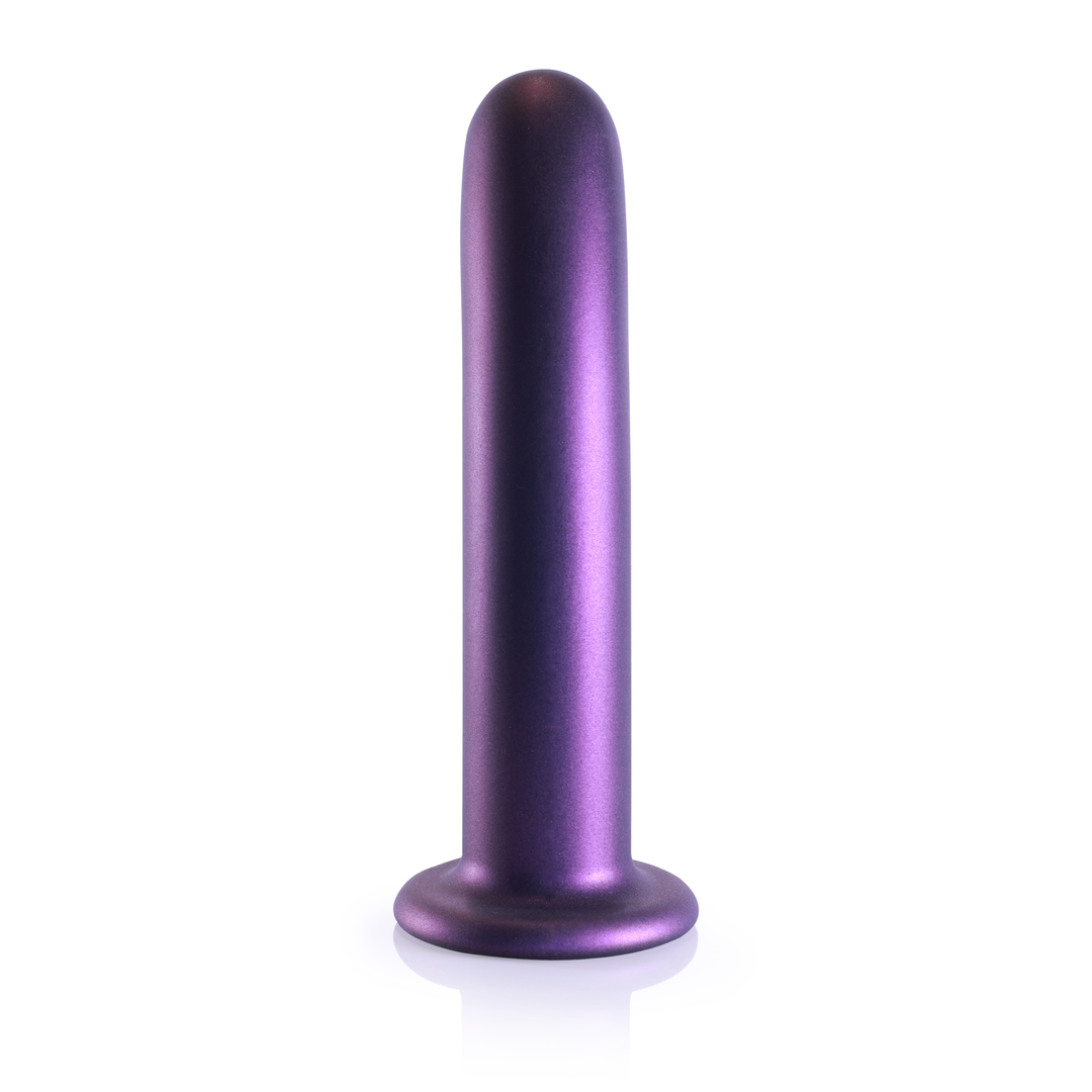Glatter Silikon G-Punkt Dildo - 7'' / 17 cm - Metallic Lila