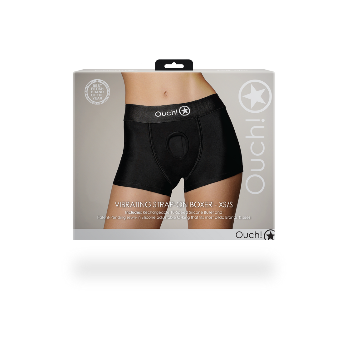 Vibrationsgürtel-Boxer - XS/S - Schwarz