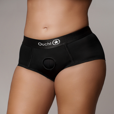 Vibrierender Strap-on Slip - XL/XXL - Schwarz