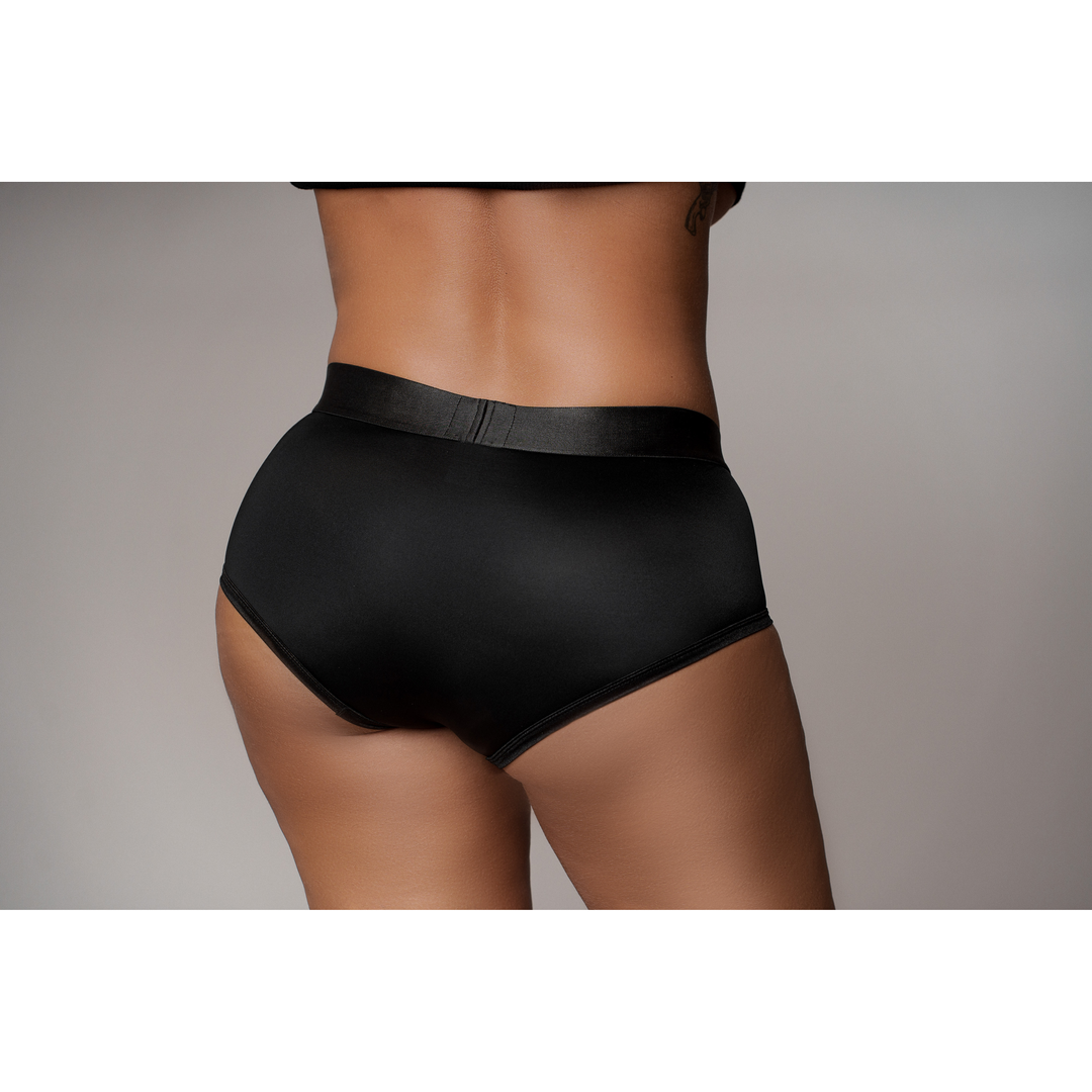 Vibrierender Strap-on Slip - XL/XXL - Schwarz