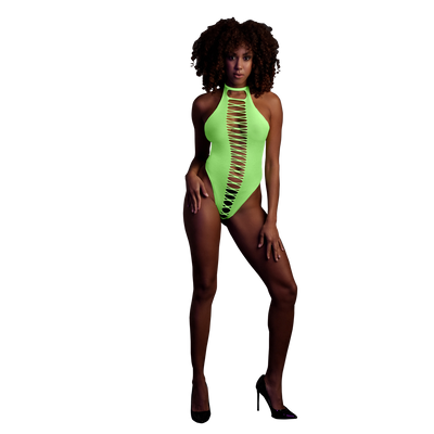 High-Cut Body - Einheitsgröße - Neon Grün
