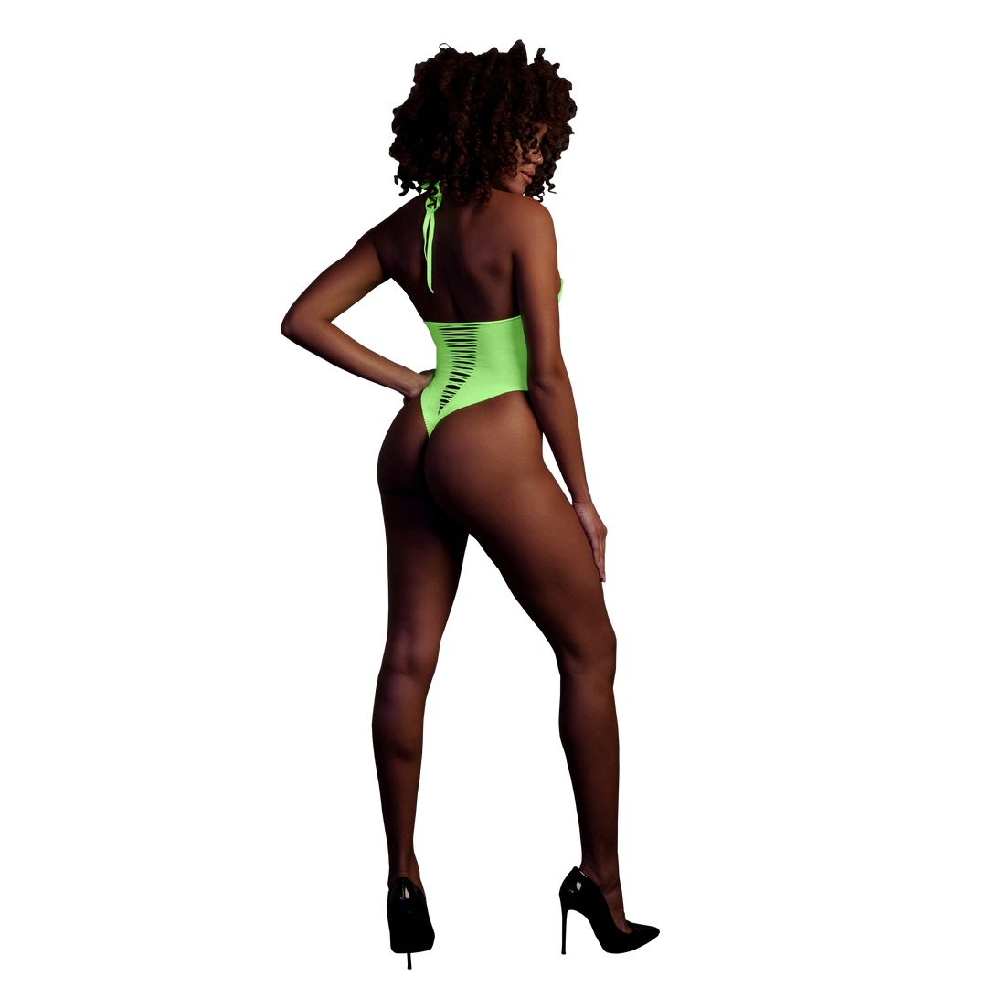 High-Cut Body - Einheitsgröße - Neon Grün
