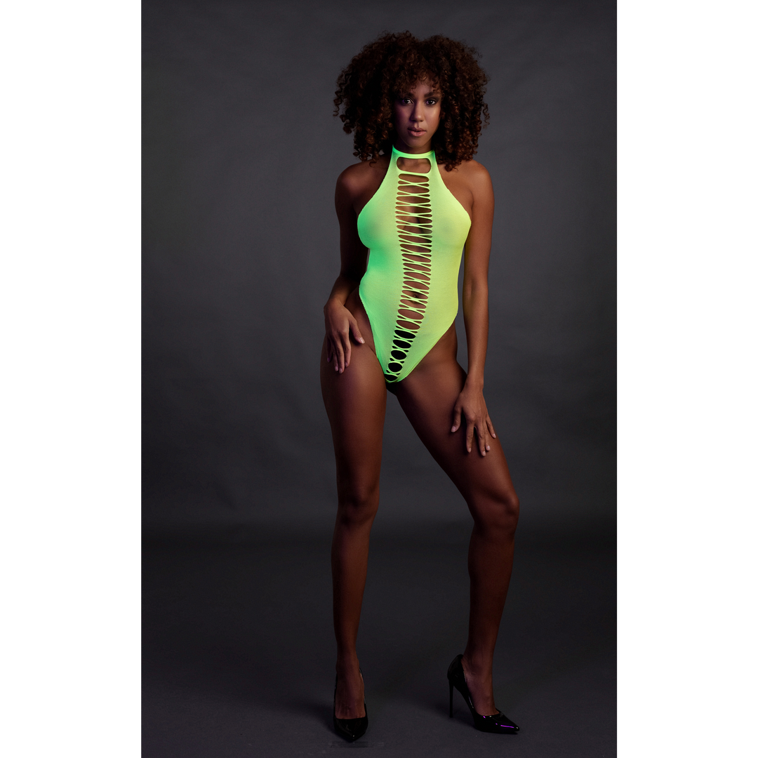 High-Cut Body - Einheitsgröße - Neon Grün