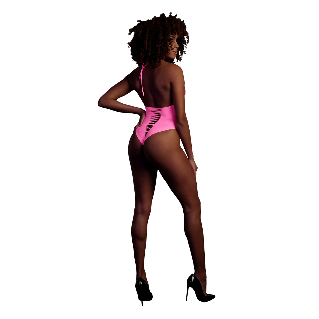 High-Cut Body - Einheitsgröße - Neonpink