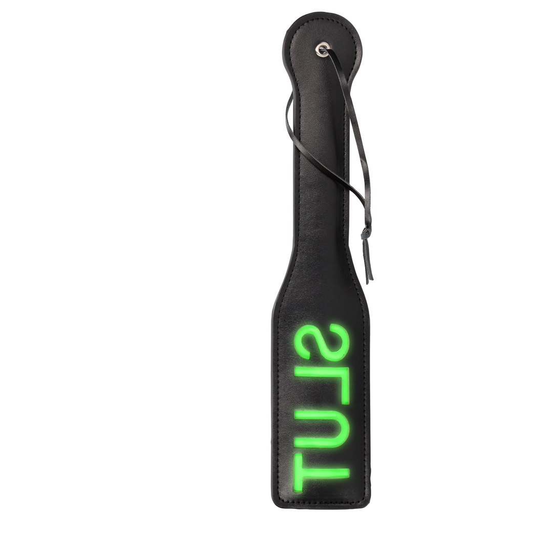 Slut Paddle - Leuchtet im Dunkeln - Neon Grün