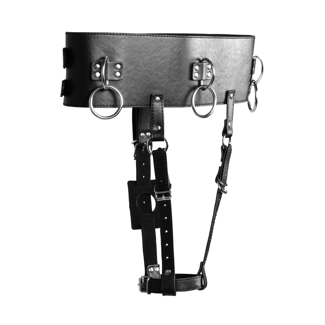 Gürtel mit Vibratorhalter - Schwarz