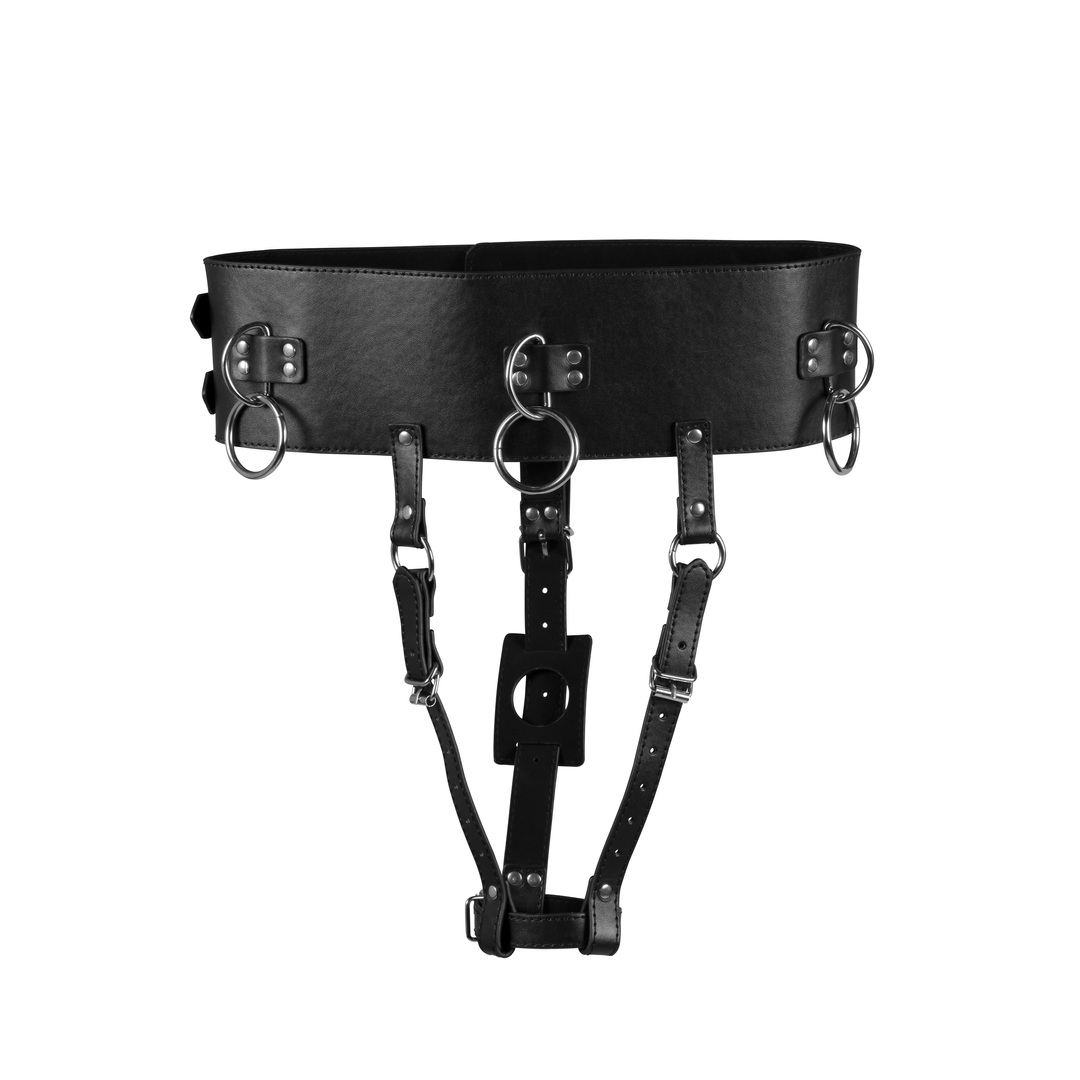 Gürtel mit Vibratorhalter - Schwarz