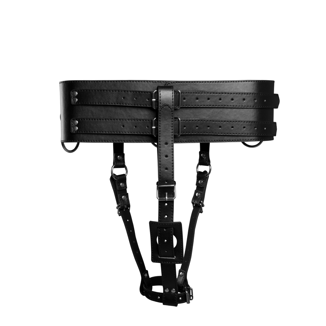 Gürtel mit Vibratorhalter - Schwarz