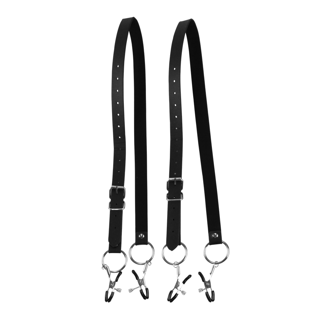 Labia Spreizer mit Klemmen - Schwarz
