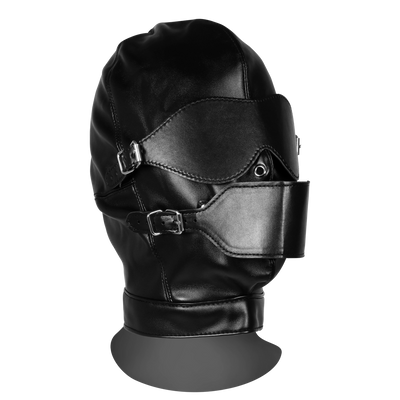 Blindfolded Maske mit atmungsaktivem Ballknebel - Schwarz