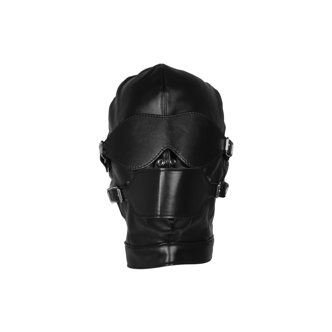 Blindfolded Maske mit atmungsaktivem Ballknebel - Schwarz