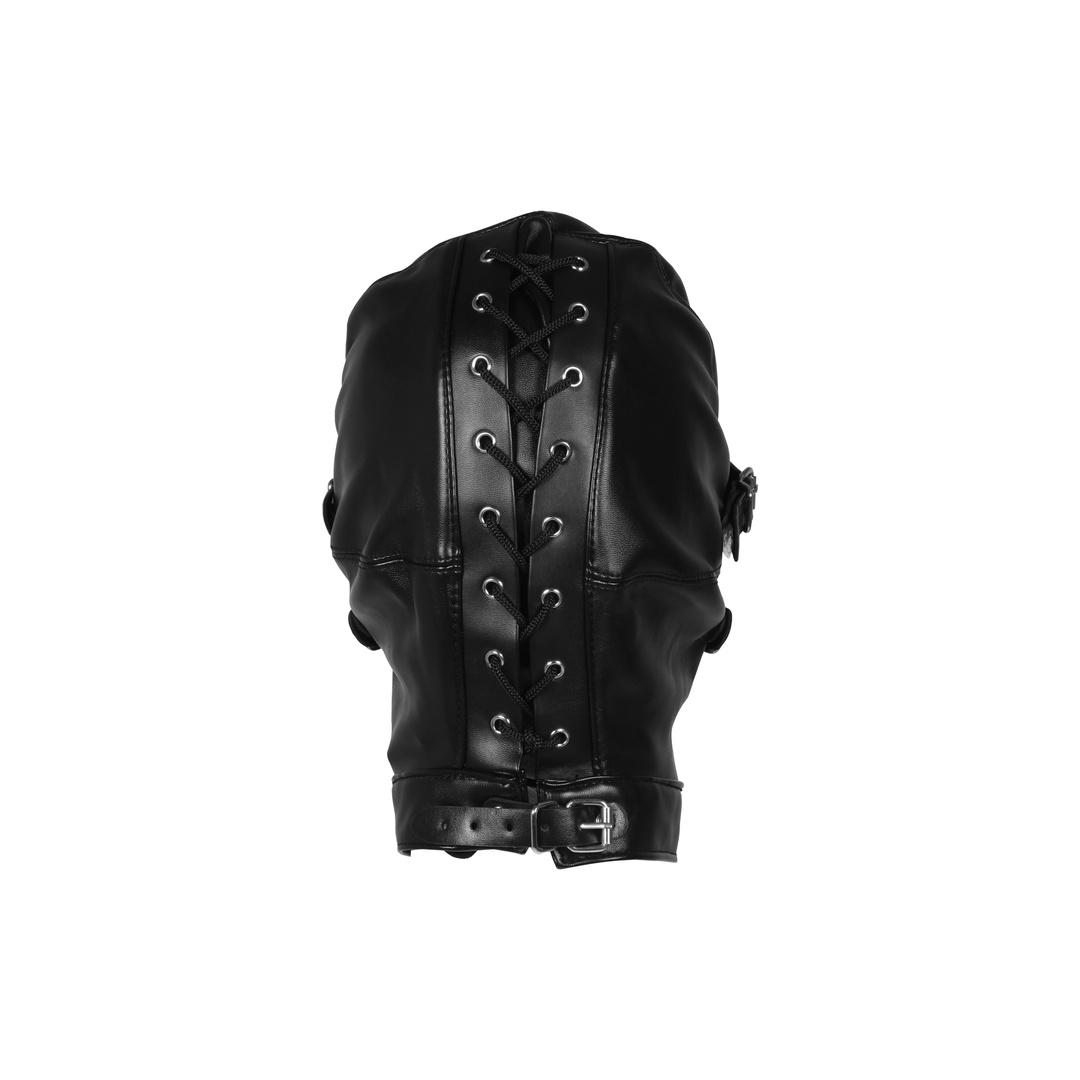 Blindfolded Maske mit atmungsaktivem Ballknebel - Schwarz