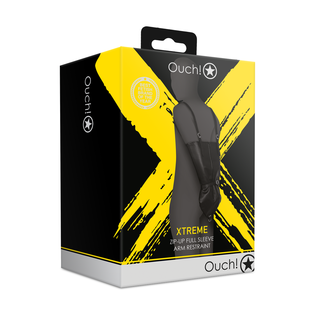 Reißverschluss Vollärmel Armfessel - Schwarz