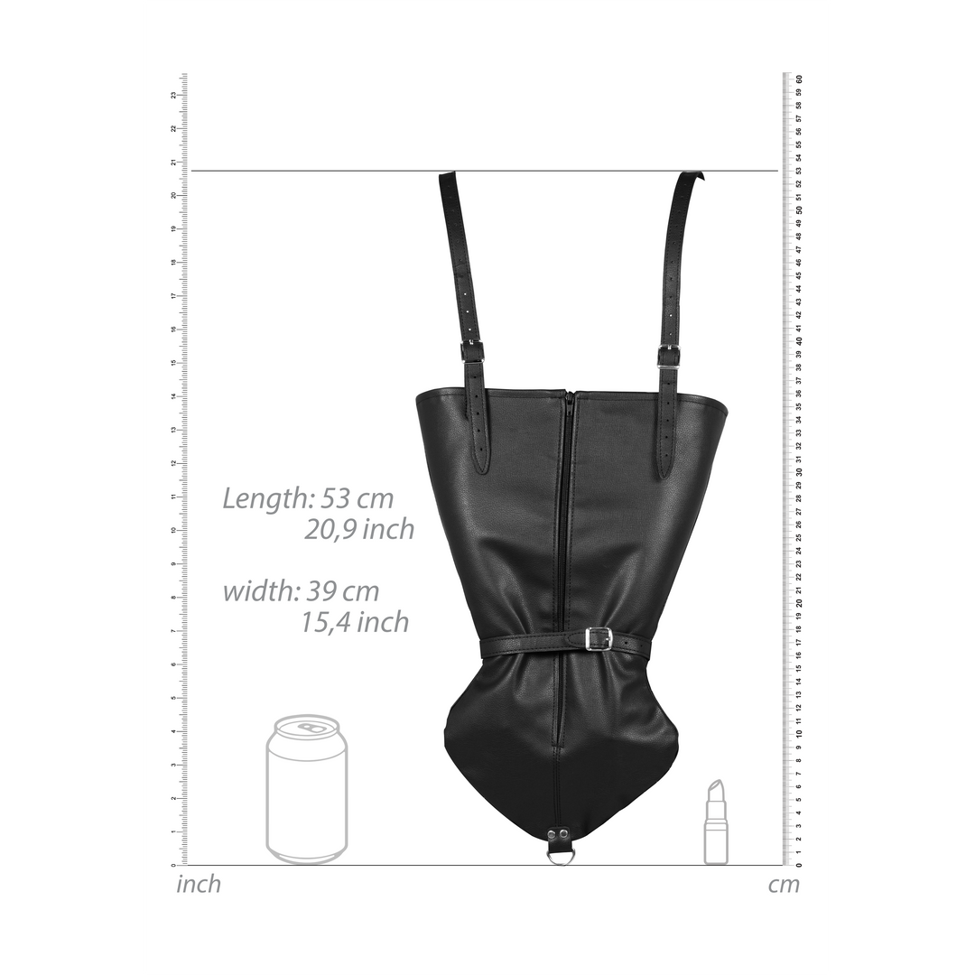 Reißverschluss Vollärmel Armfessel - Schwarz