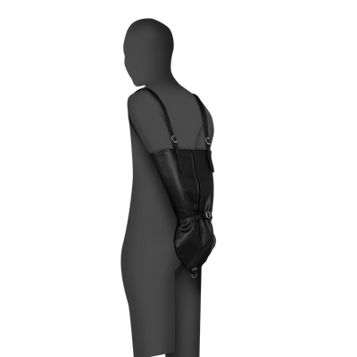 Reißverschluss Vollärmel Armfessel - Schwarz