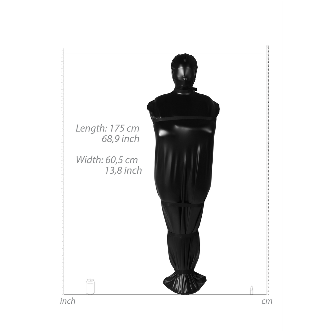 Leichensack mit Nylonriemen - Schwarz