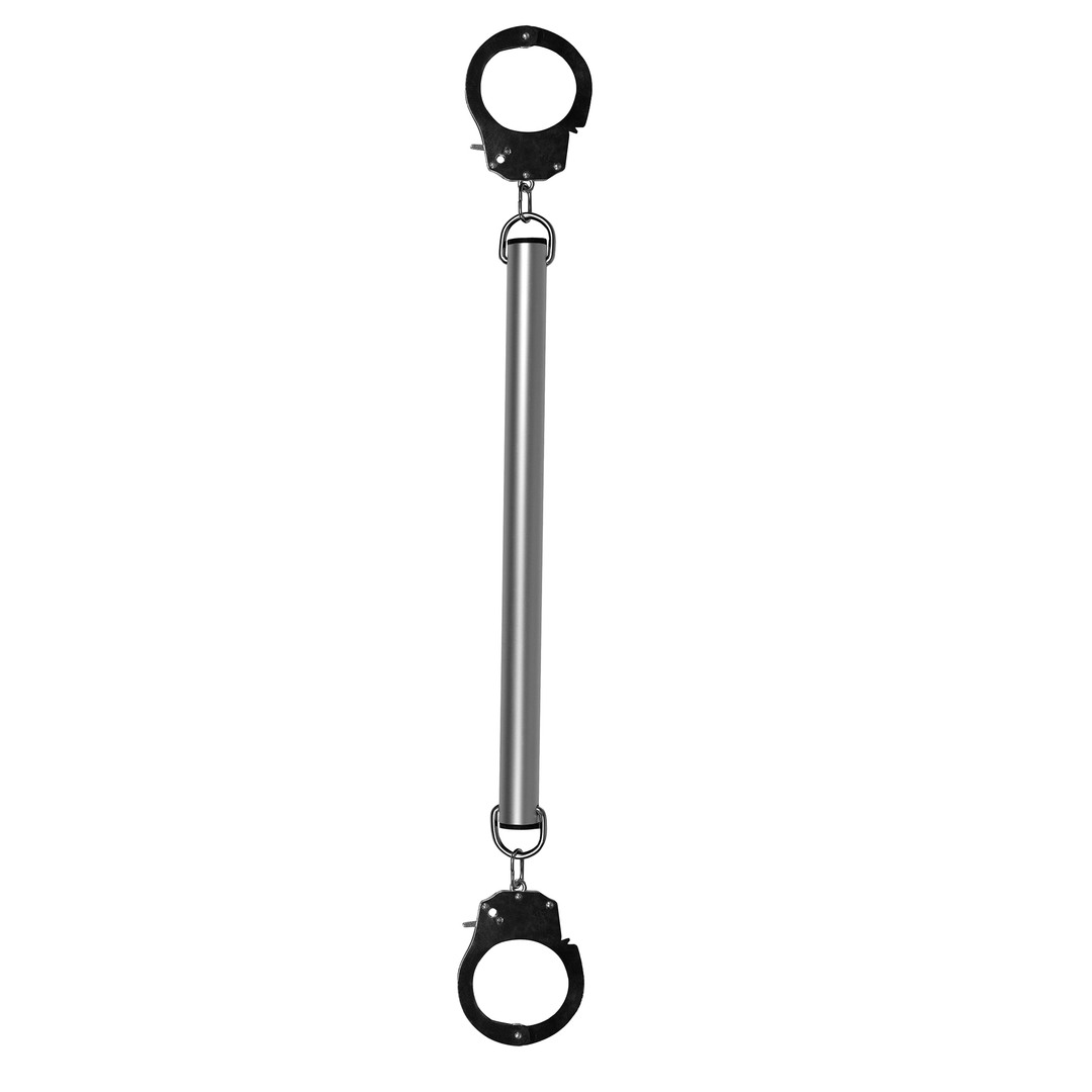 Spreizstange mit Hand- oder Fußschellen - Silber