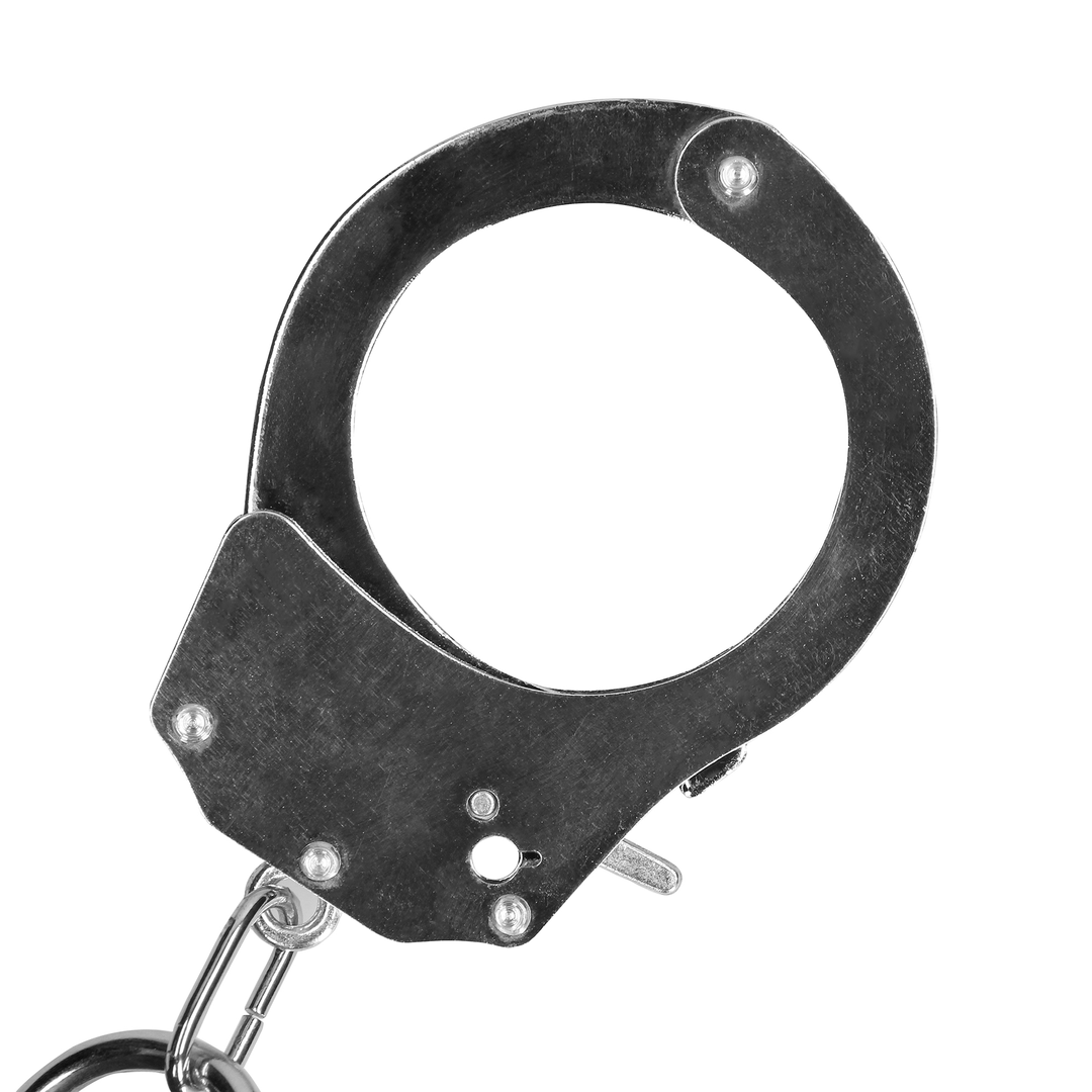 Spreizstange mit Hand- oder Fußschellen - Silber