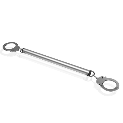 Spreizstange mit Hand- oder Fußschellen - Silber