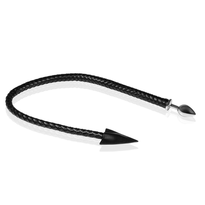 Metall Anal Plug mit Teufelsschwanz - Schwarz