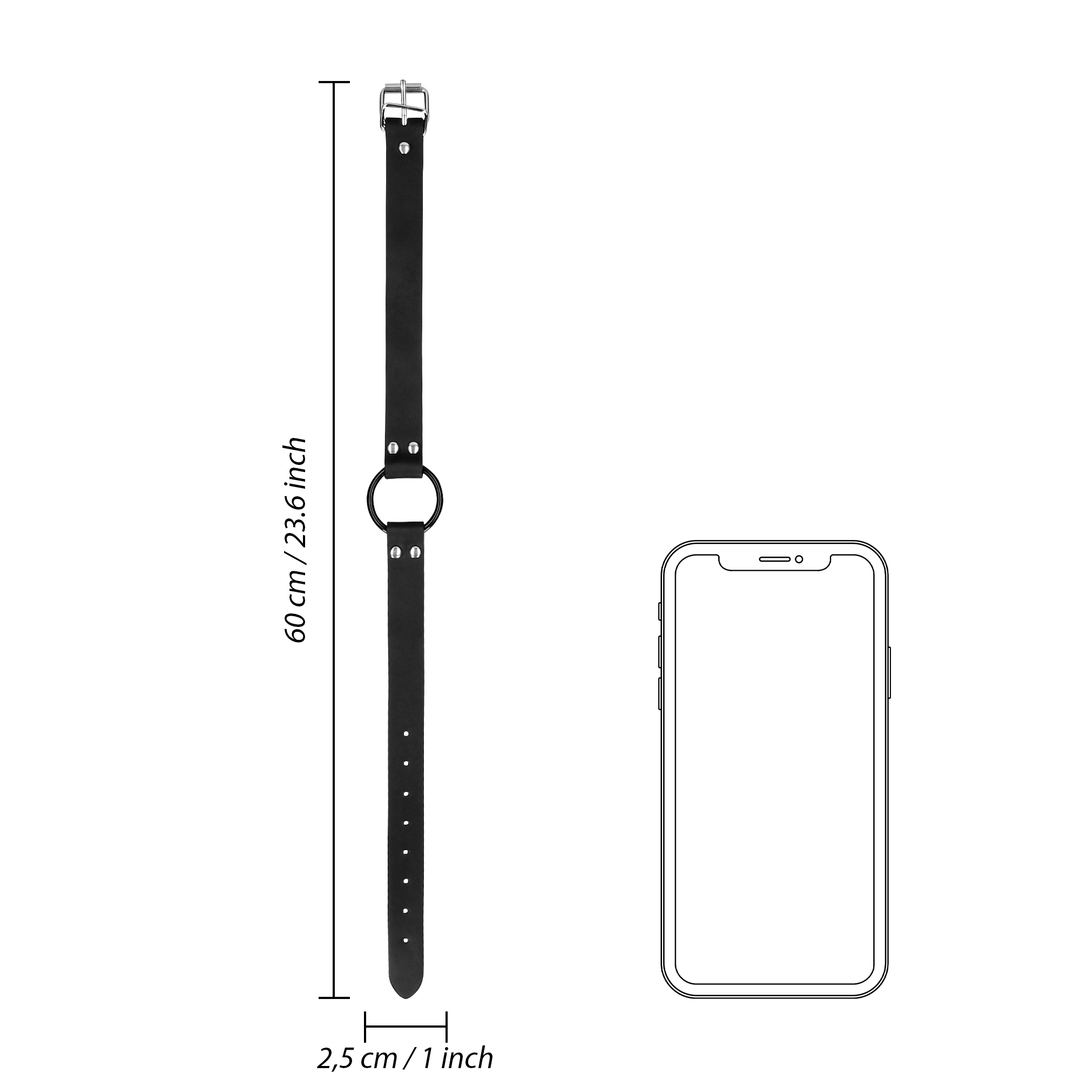 O-Ring Knebel mit Nippelklemmen - Schwarz