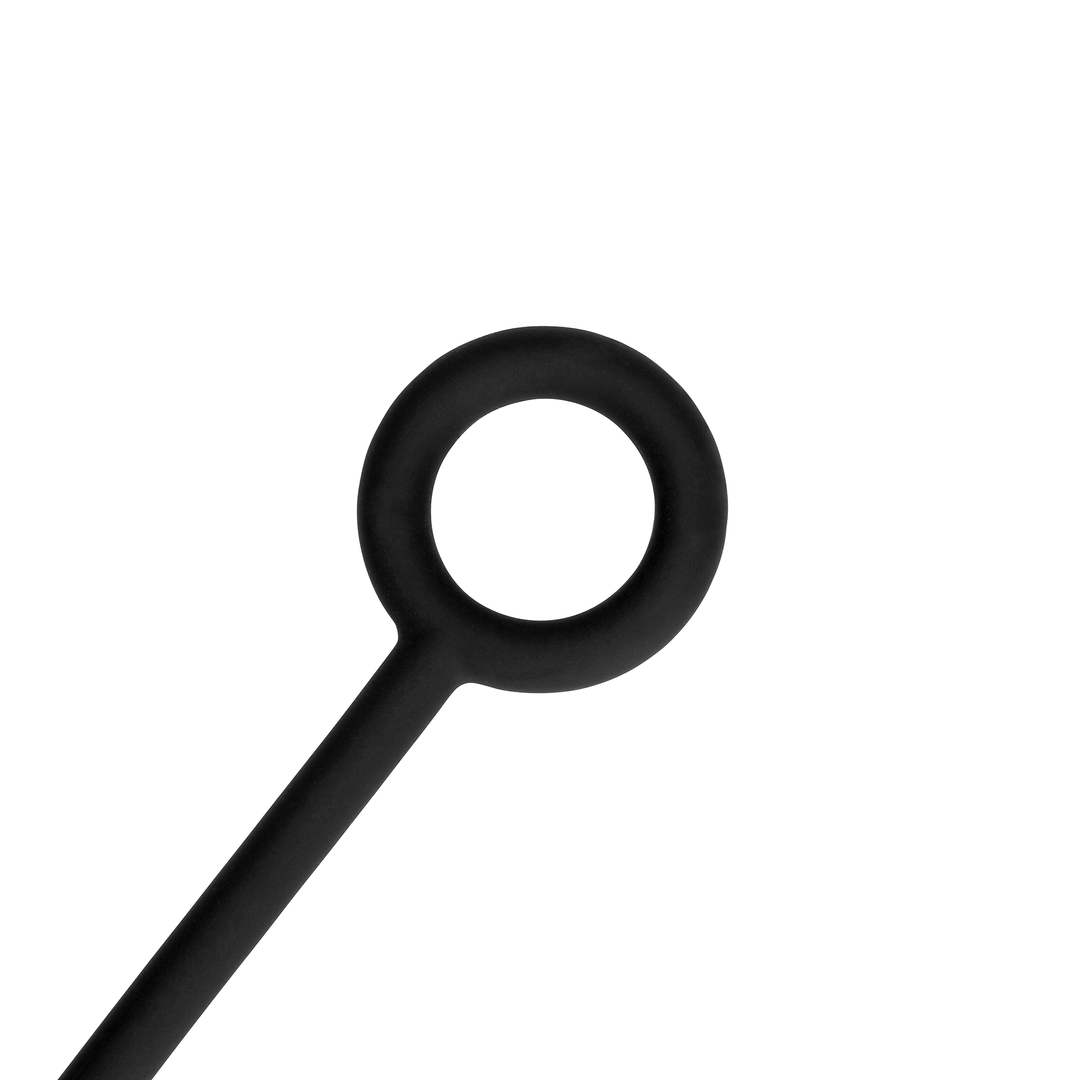 Silikon-Analkugelkette - Medium - Schwarz