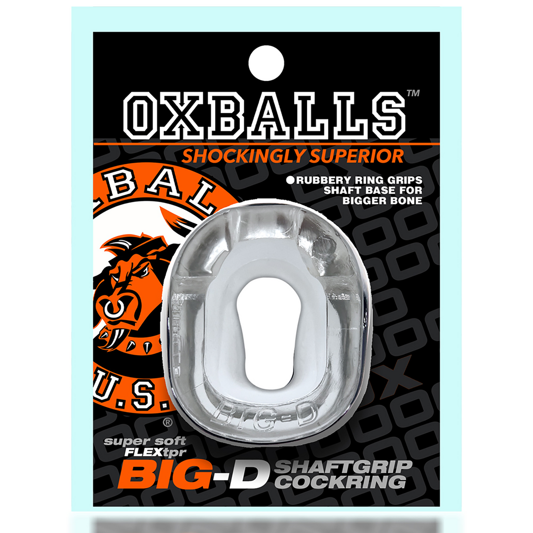 Big-D - Bigger Bulge Cockring mit Shaft Grippers - Klar