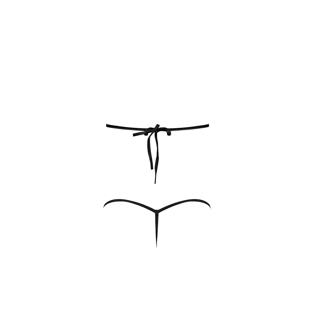 Orthia - Sexy Imitation Netz Set mit BH und G-String - 2X