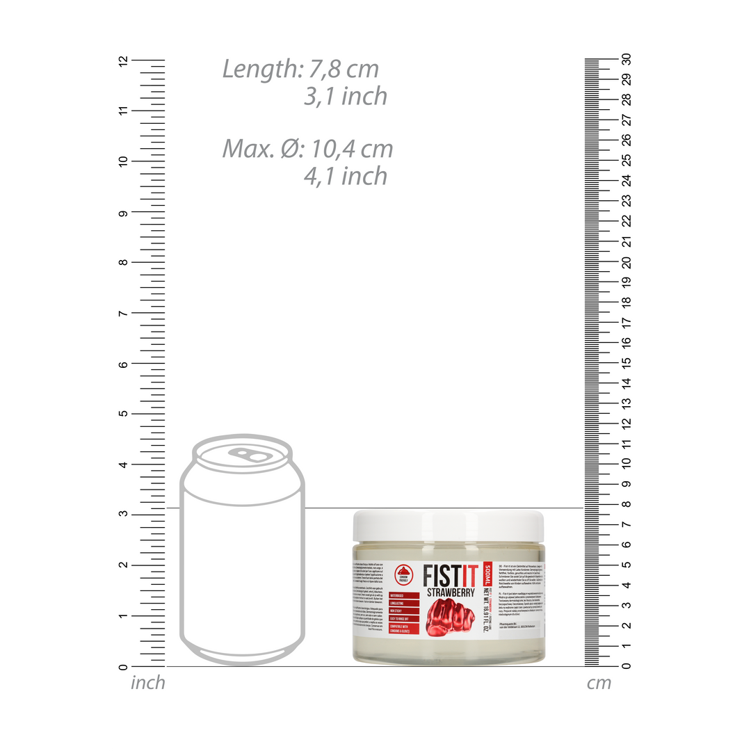 Extra Dick Gleitmittel - Erdbeere - 17 fl oz / 500 ml