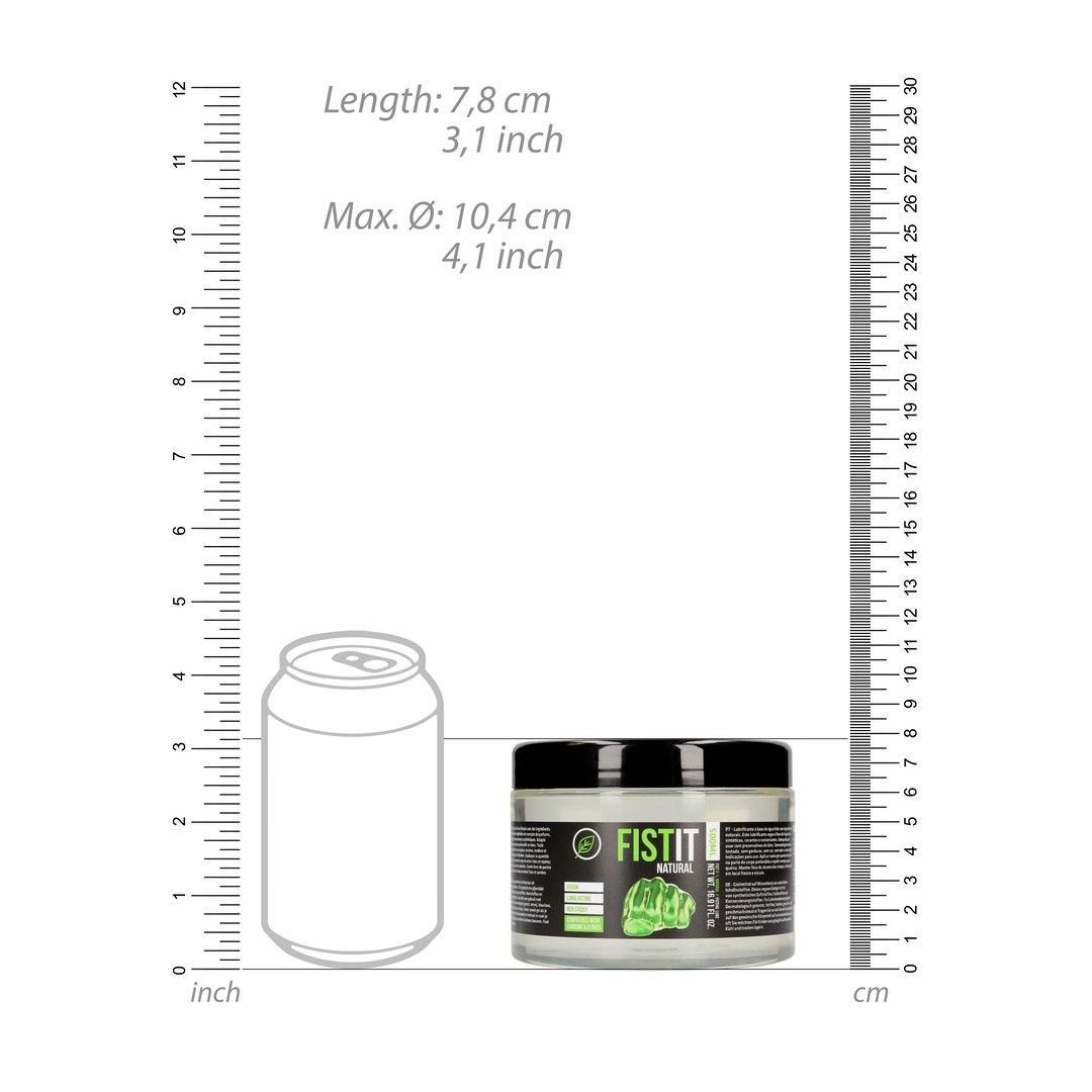 Natürlicher wasserbasierter Gleitmittel - 17 fl oz / 500 ml