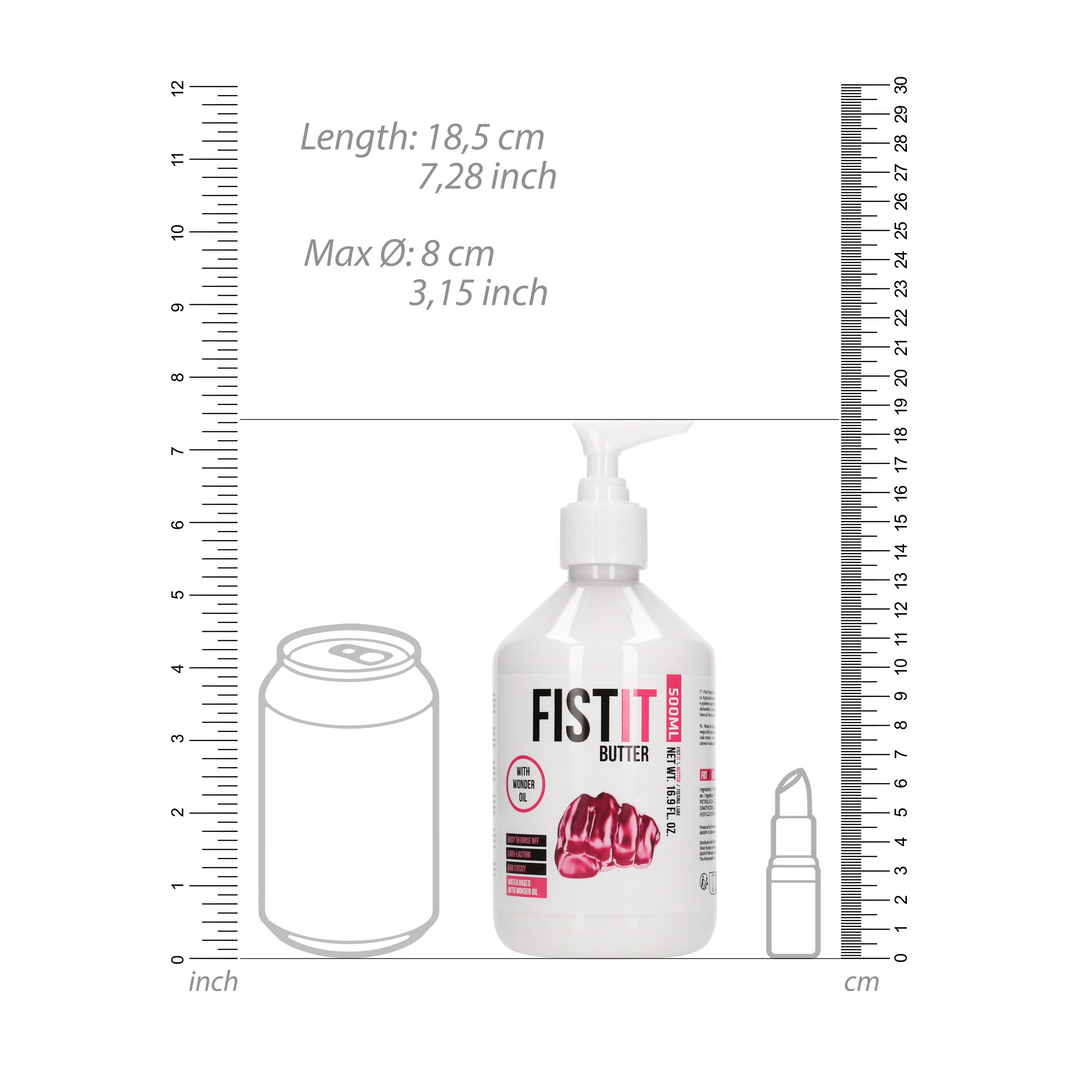 Wasserbasierte Gleitbutter - 17 fl oz / 500 ml - Pumpe